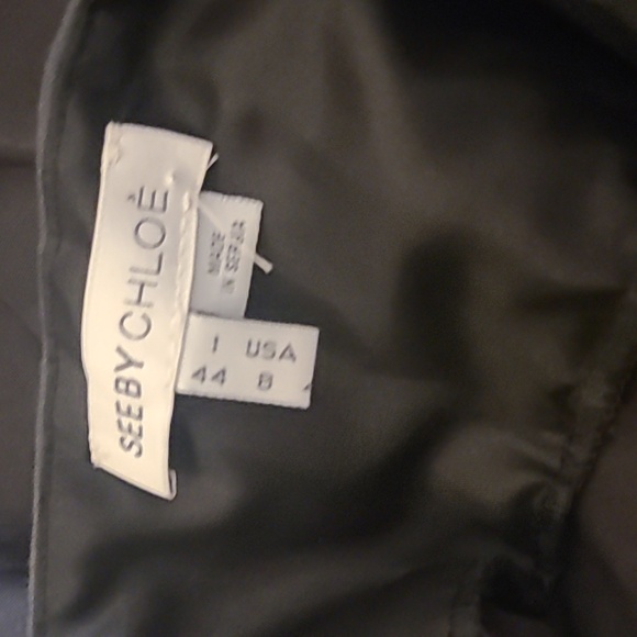 See by Chloe Black Waxed DressSize women's 8 EUC - Picture 4 of 5